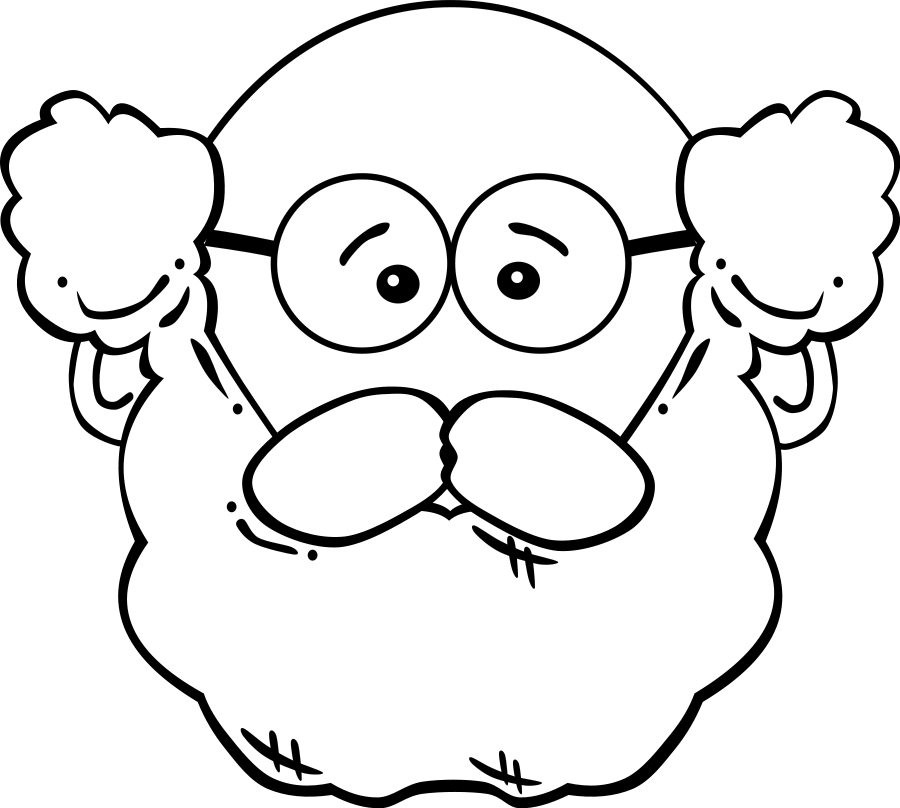 Man Face Cartoon SVG Vector file, vector clip art svg file 