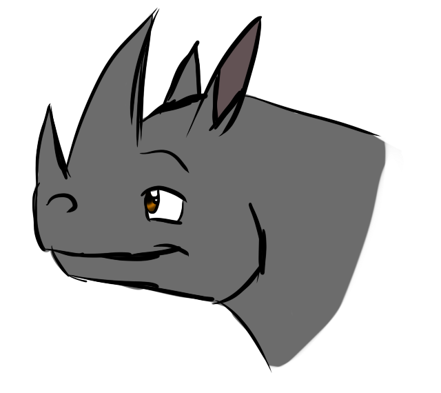Cartoon Rhino - Clipart library
