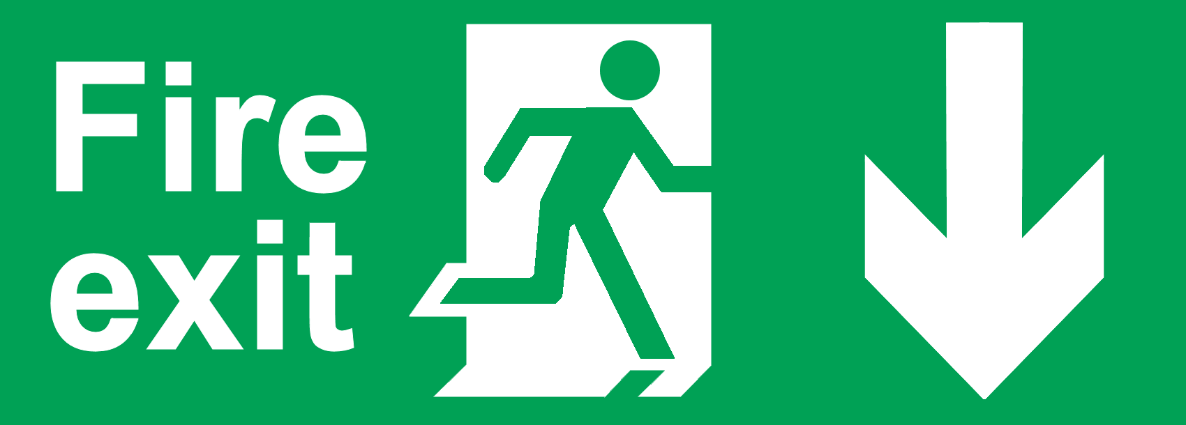 Clip Arts Related To : printable emergency exit sign. 