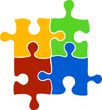 Puzzle 4 Pieces - Clipart library