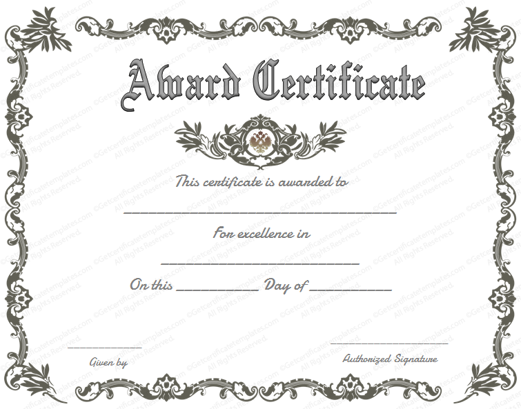 Certificate Template Free Printable from clipart-library.com