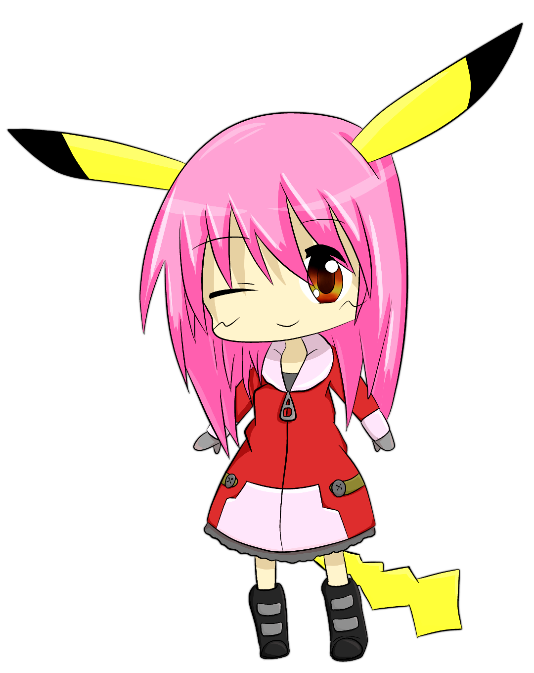 Girl Pika Chibi By Smikimimi Clipart - Free Clip Art Images