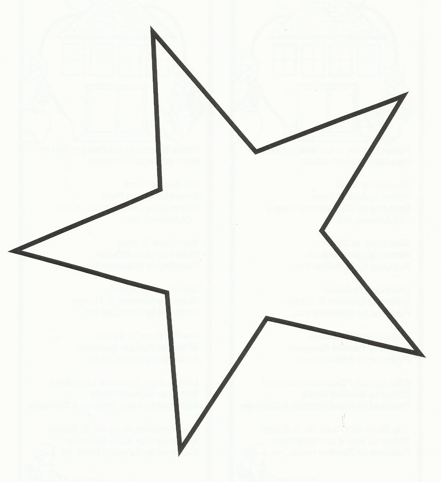 free christmas star template Clip Art Library