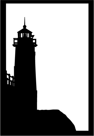 Manistee Michigan Lighthouse Silhouette