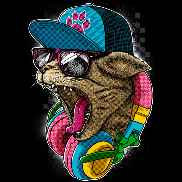 Cool and Wild Cat by Design-By-Humans on Clipart library