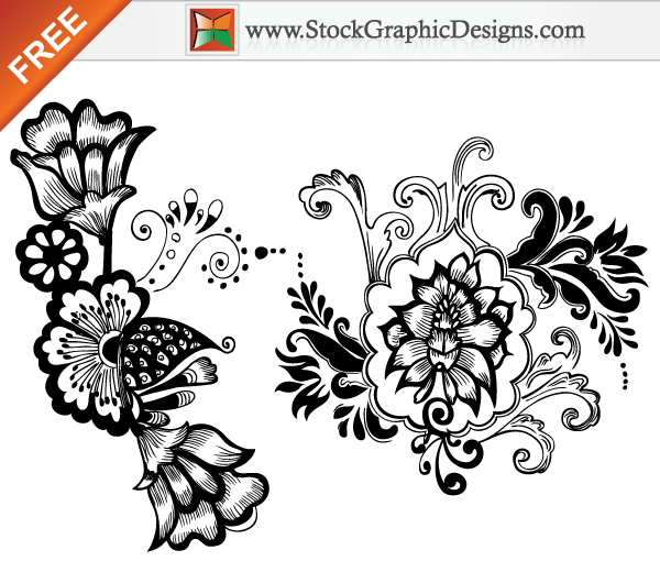 Beautiful Floral Free Vector Art Designs | Free Vector Graphics 