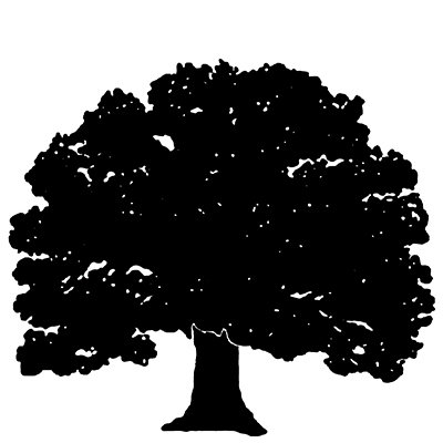 Oak Tree Silhouette Clipart - Free Clipart