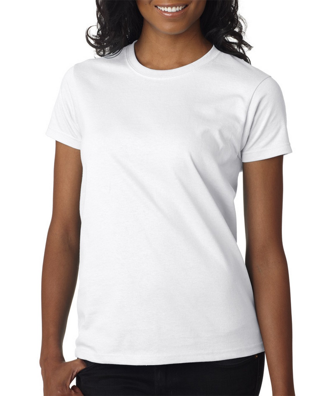 blank white tee