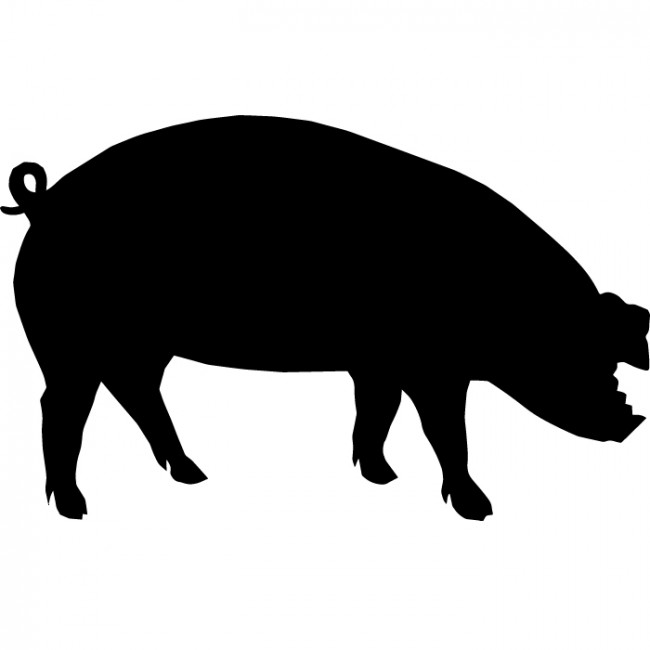 Image gallery for : pig silhouette