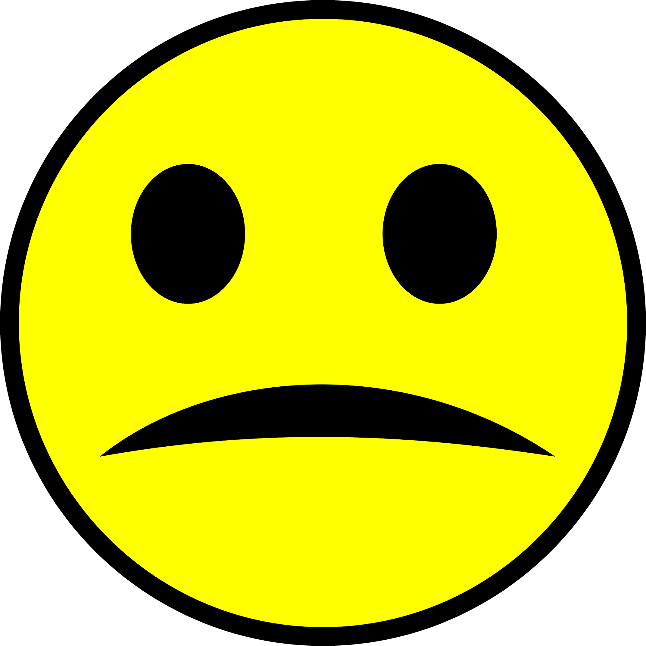 Frowny Face Icon - Clipart library