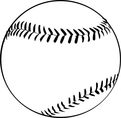 Baseball (b And W) clip art - Download free Other vectors