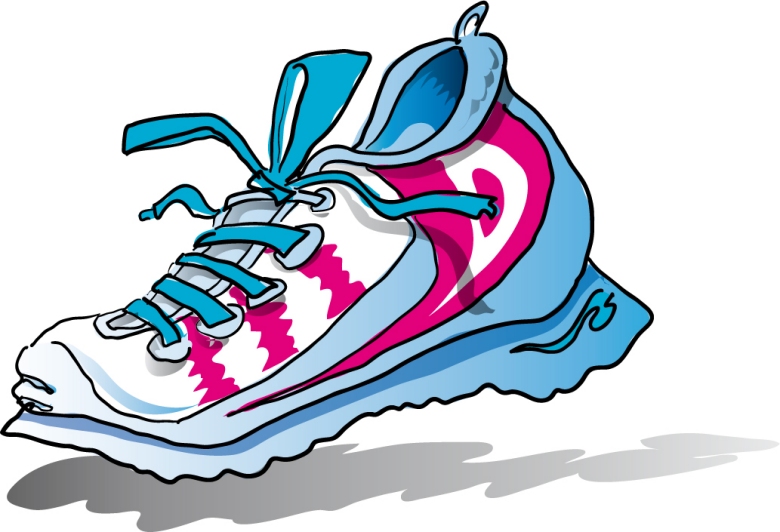 run shoes kids clipart image