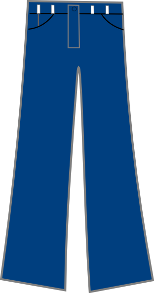 Blue Jeans clip art - vector clip art online, royalty free 
