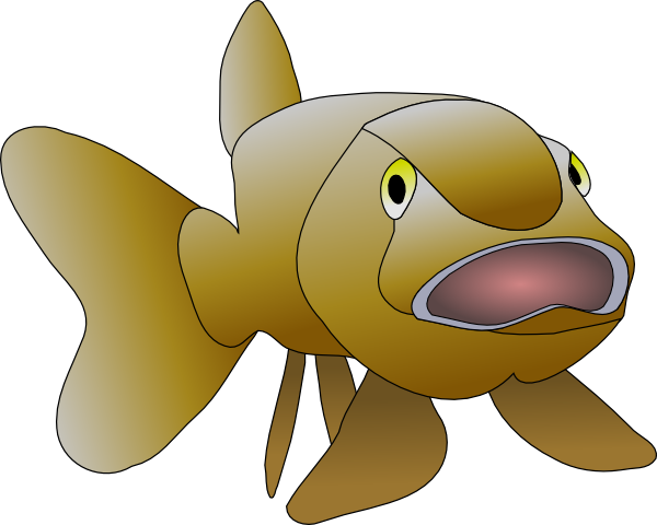 Brown Fish clip art - vector clip art online, royalty free 