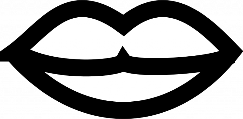 Vector clip art of simple lips | Public domain vectors