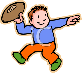 Kid Football Player Clipart - Gallery