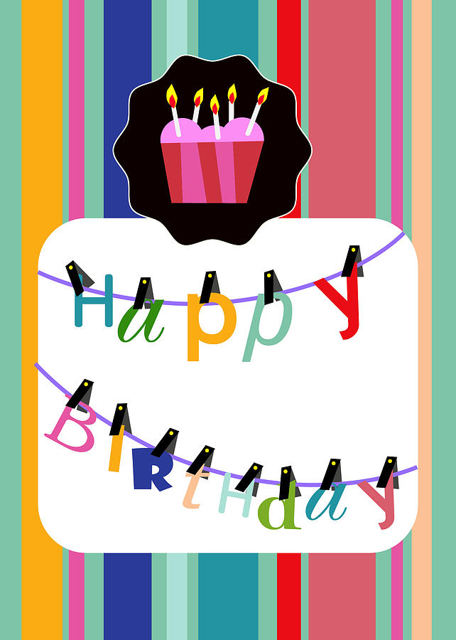Happy Birthday by Baker Alhashki - Happy Birthday Drawing - Happy 