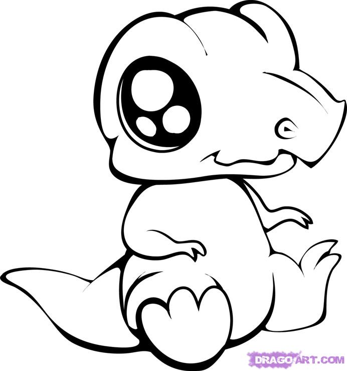 Cute Cartoon Animals Coloring Pages - Free Printable Coloring 