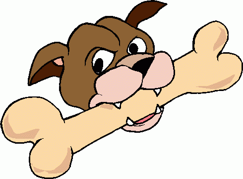 Dog with bone clipart | Clipart library - Free Clipart Images
