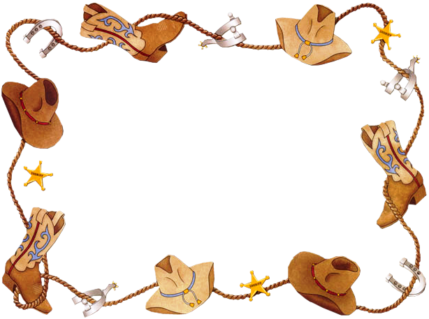 cowboy border clip art