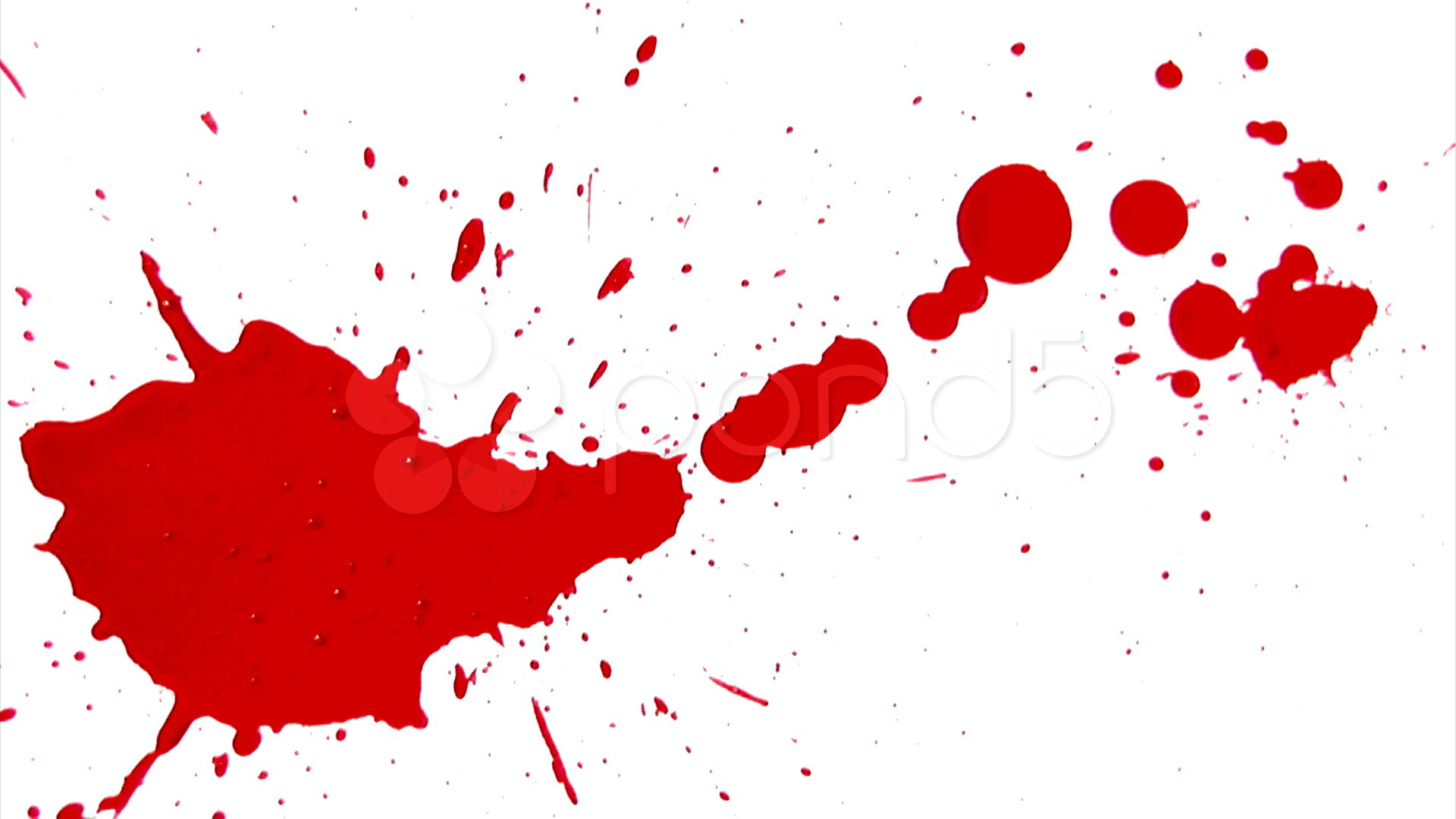Cartoon Blood Splatter Transparent.