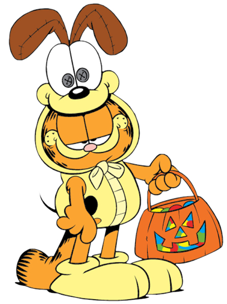 Halloween Garfield Cartoon Character Clipart Picture Image - I 