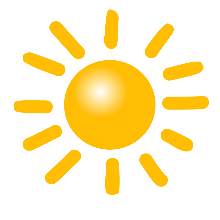 Weather Symbols: Sun SVG Vector file, vector clip art svg file 