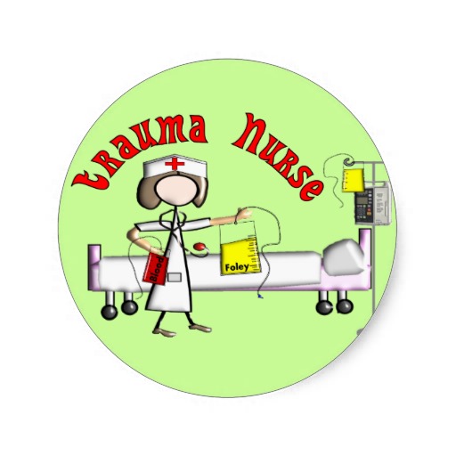 Trauma Nurse Stickers, Trauma Nurse Sticker Designs