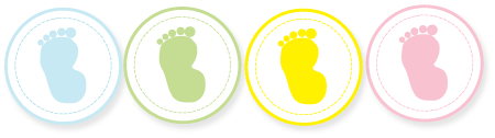 Footprint Baby Shower Ideas for decorations, supplies and menu 