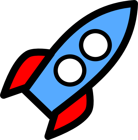 Two Window Rocket clip art - vector clip art online, royalty free 