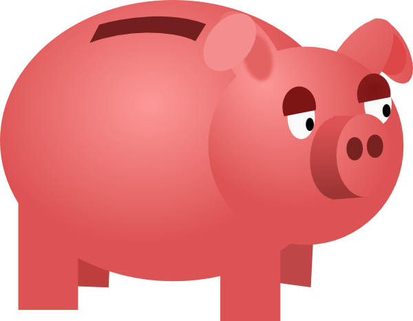 Piggy Bank clip art - vector clip art online, royalty free 