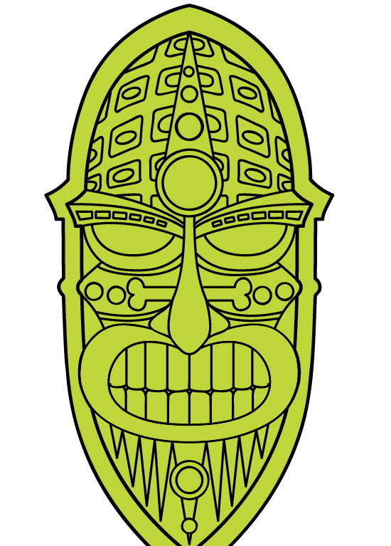 How to Create a Colorful Textured Tiki Mask in Illustrator | Adobe 