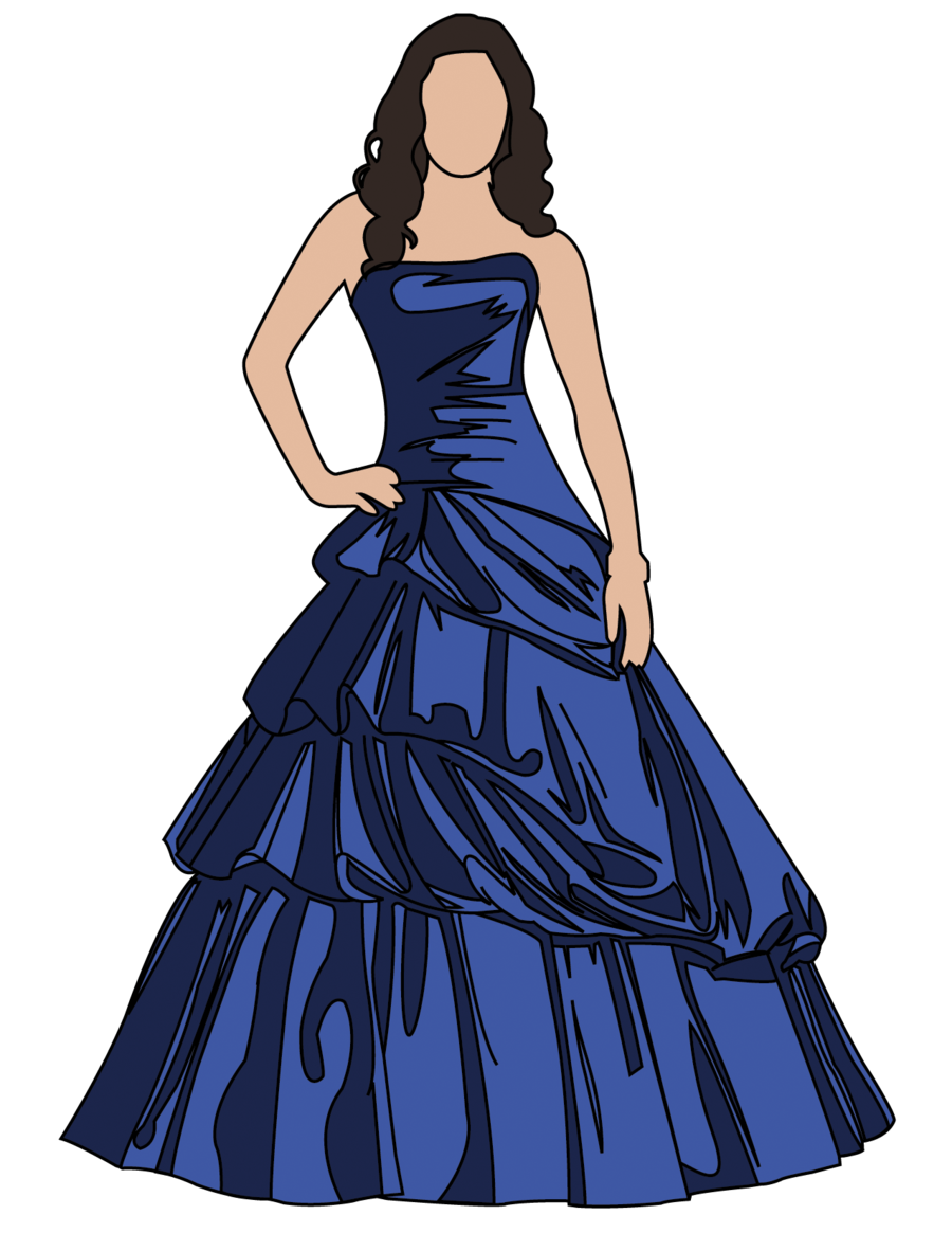 animated prom dress