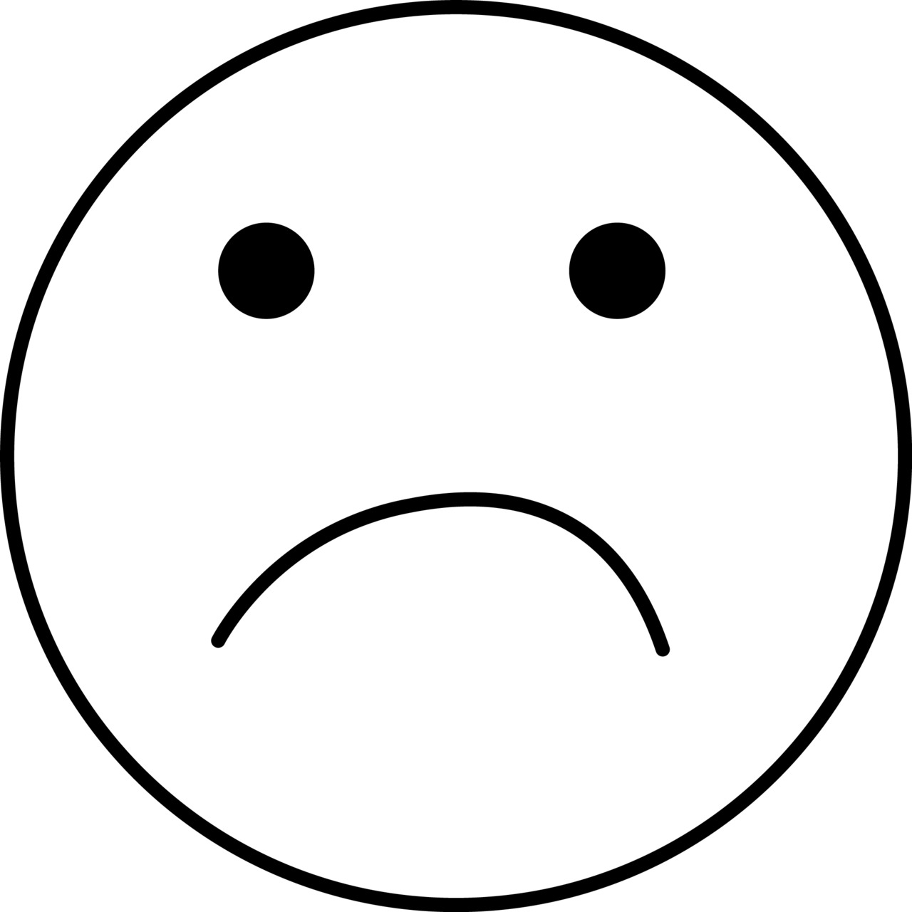 Pictures Of A Sad Face - Clipart library