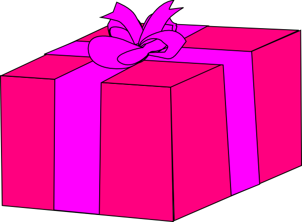 Pink Birthday Present Clip Art | Clipart library - Free Clipart Images