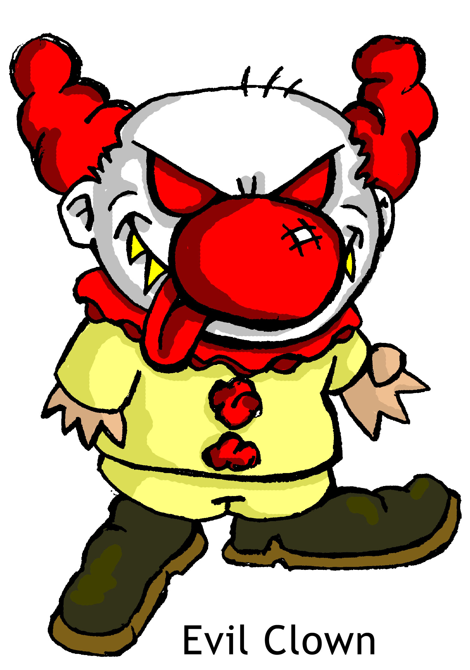 Evil Clown by happymonkeyshoes on Clipart library