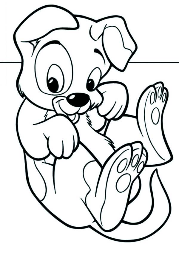 puppy kids coloring book - Clip Art Library