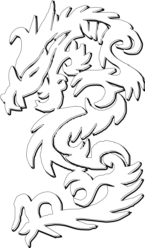 clipartist.net � Clip Art � gustavorezende chinese dragon black 