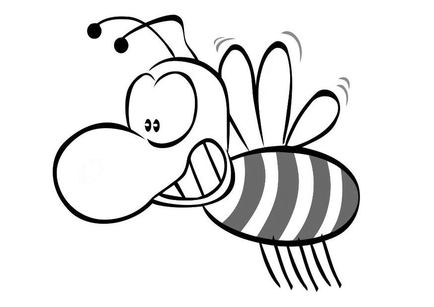 Coloring page honey bee - img 19385.