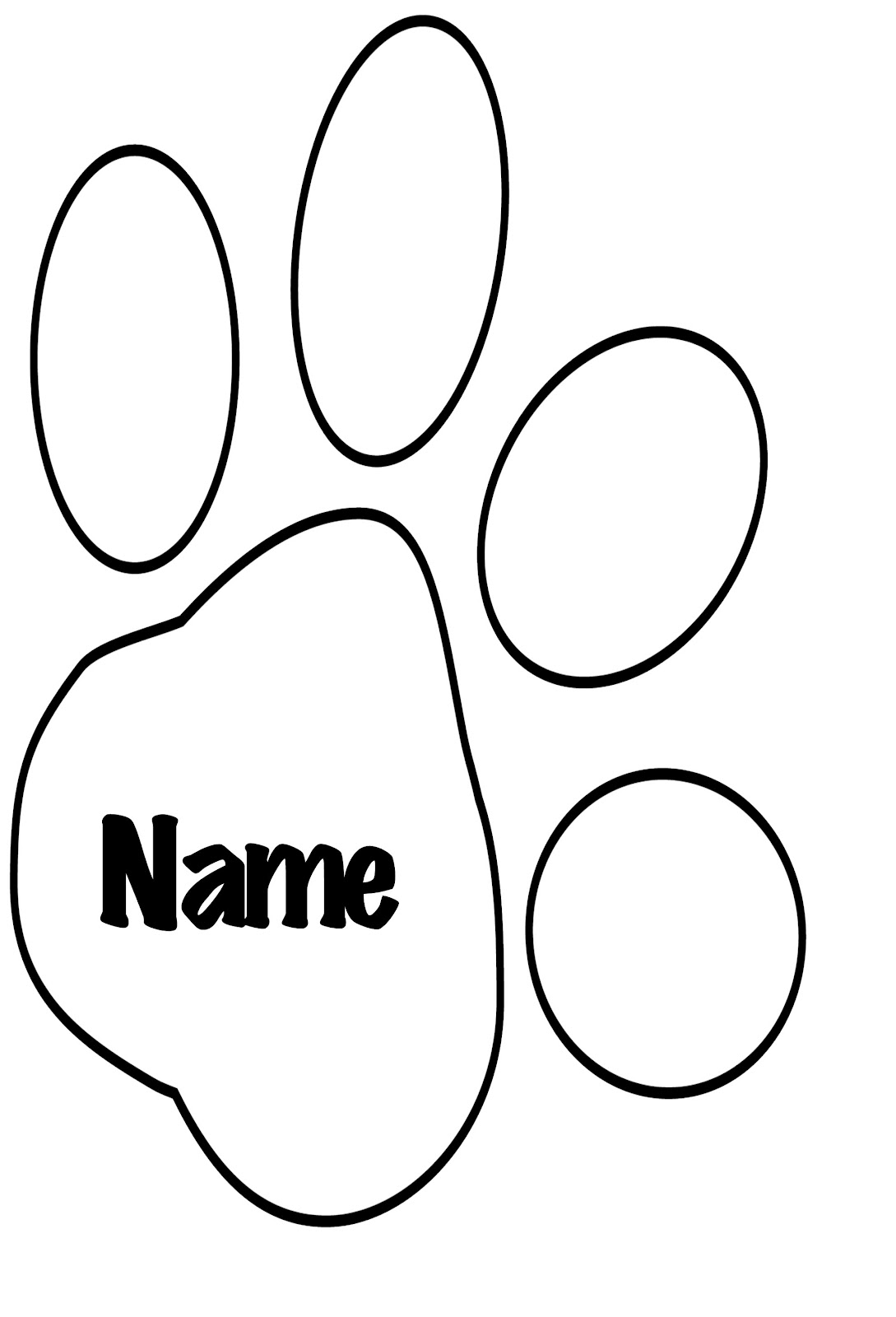 Download Free Paw Print Template Download Free Clip Art Free Clip Art On Clipart Library SVG, PNG, EPS, DXF File