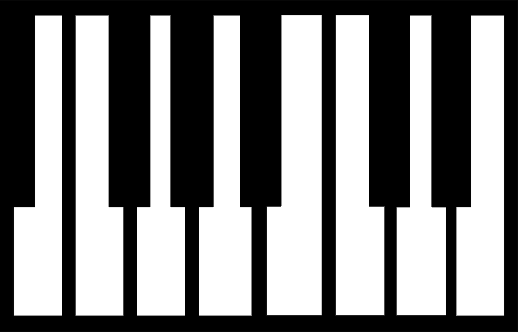 Cartoon Keyboard Piano - Clipart library