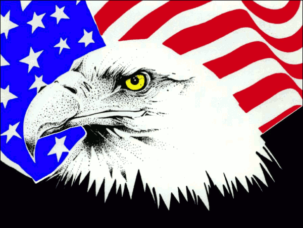 Usa Flag Eagle Clip Art - www.