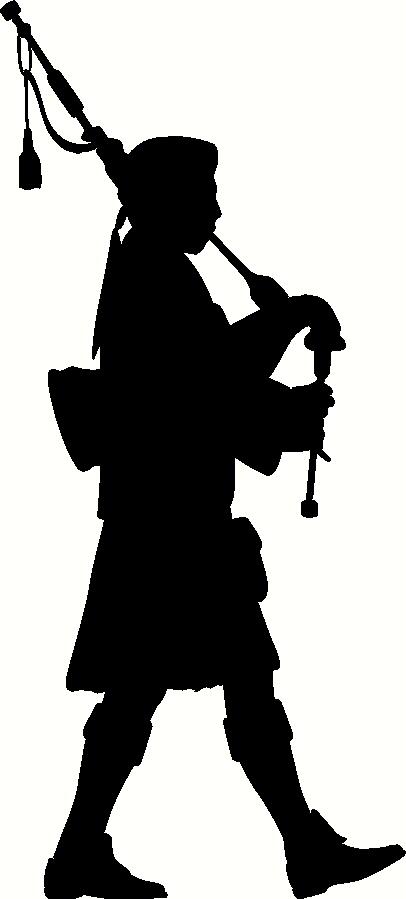 Bagpipe Player Silhouette Vinyl Decal | Music Vinyl Decals