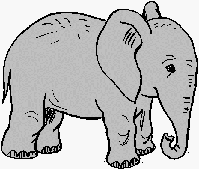 Elephant is largest living land mammals - school kids fun