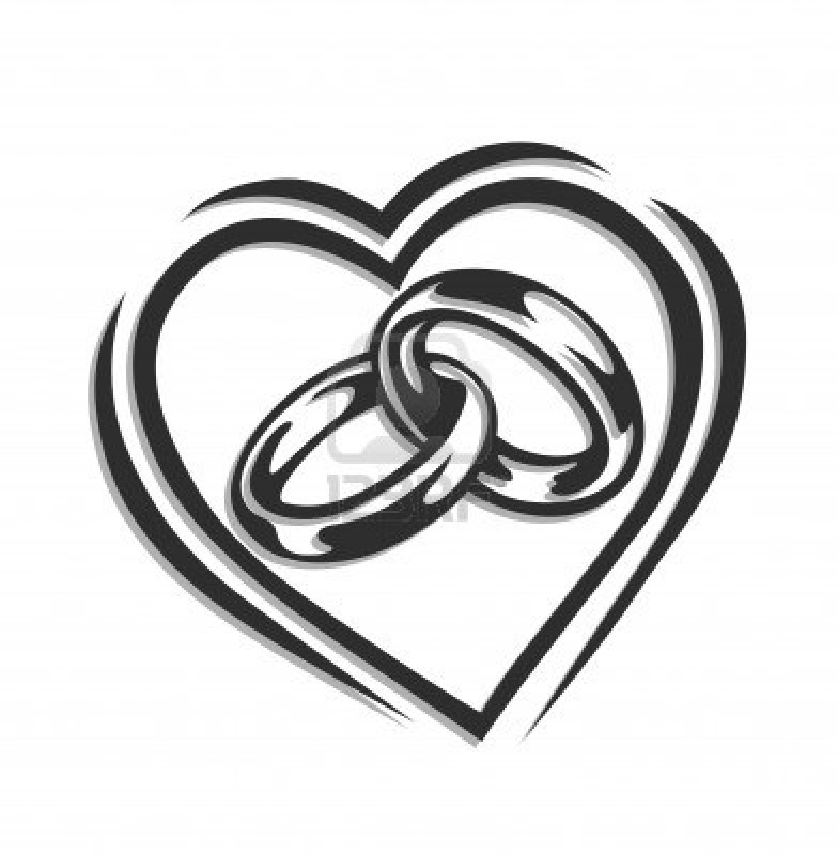 Trends For  Interlocking Wedding Rings Clip Art