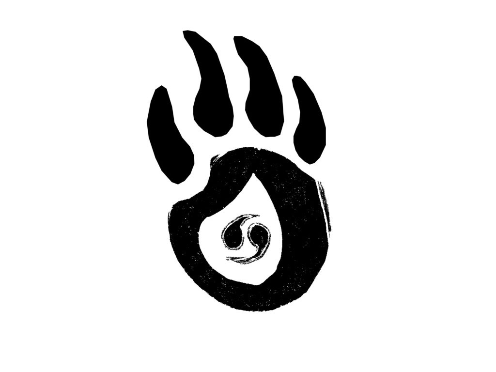 Free designs - Paw of the bear tattoo wallpaper