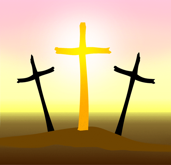 Three Crosses - Christian Symbol Clip Art