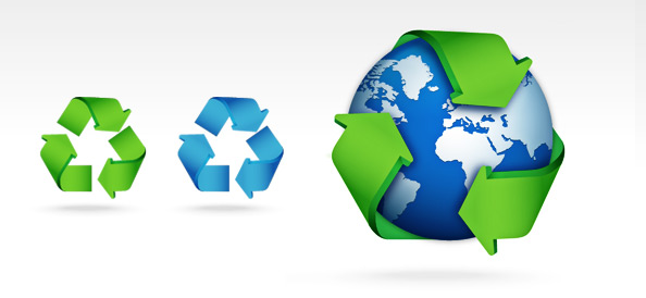 PSD Recycle Icon Set - Free Psd Files