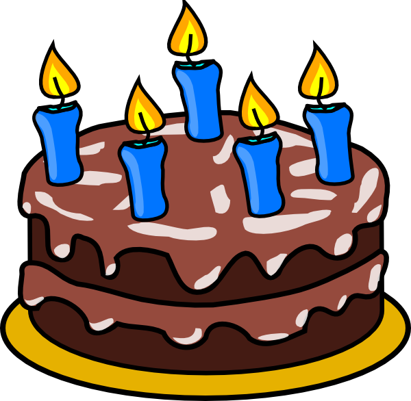 Birthday Cake 2 clip art - vector clip art online, royalty free 