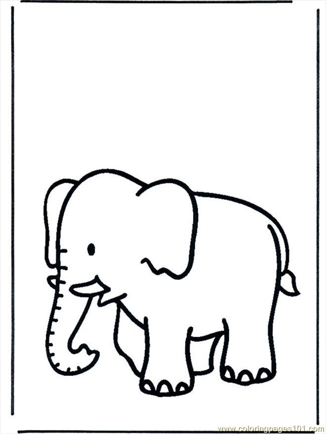 Coloring Pages Coloring Pages Elephant B658 (Mammals  Elephant 